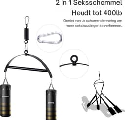 Sex Schommel - Sex Swing Extra Stevig – Seksschommel – Seksspeeltjes voor Koppel – Seks Schommel BDSM – Erotiek Toys - Sex Sling – Love Swing – Discreet Verpakt – Zwart — thumbnail 5