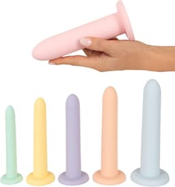 6 Delige Dildo Training Set in Pastel Kleuren - 6 Oplopende Maten Dildo's voor Anale of Vaginale Training - Dildo's met Sterke Zuignap - Siliconen Dildo's - Compatibel met Strap-on - Dildo Trainings Set — thumbnail 1
