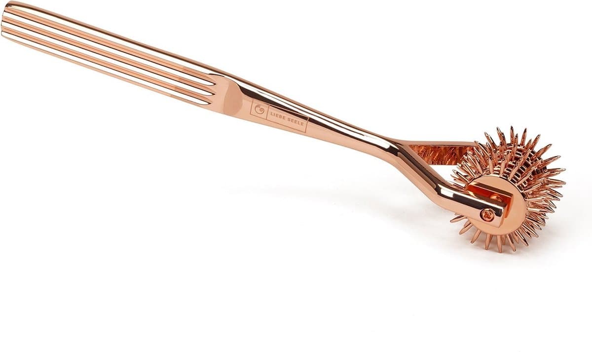 Liebe Seele - BDSM Pinwheel - Wartenburg Pinwheel - Vijf Wieltjes - Rosé Goud — afbeelding 1