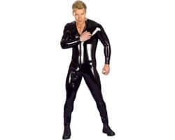 Wetlook bodysuit plus size - 3XL en 4XL - Latex - Jumpsuit lange mouw
