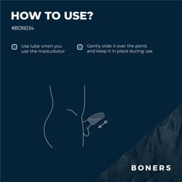 Boners - Vibrerende Blowjob Simulator - Oplaadbaar - Masturbator Sleeve - Sex Toys voor Mannen - Masturbator voor Man - Masturbators - Masturbator voor Mannen Elektrisch - Blauw — thumbnail 4