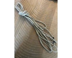 Shibari bondagetouw lengte 10 meter, 6 mm hennep, afgewerkt met een takeling