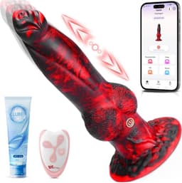 Fantasy dildo - Dragon Dildo - Animal Dildo - Dildo XXXXL Extreme - Grote Dildo's XXL - Dildo Anaal Groot - Big Dildo - met App – Sterke Zuiglap - Waterdicht — thumbnail 1