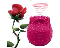 Lovemytoy® Roos Vibrator – Clitoris Zuiger met 10 Standen – Bloem Vibrator voor Vrouwen – Waterdicht & Oplaadbaar Sex Toy
