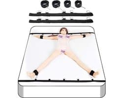 b'BDSM Bedboeien Set - Bondage - Verstelbare Riemen en Boeien'