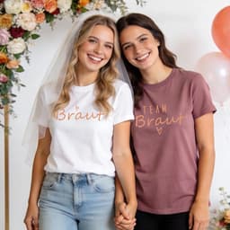 T-shirt voor Vrijgezellenfeesten: Team Bruid en Bruidsmeisjes — thumbnail 2