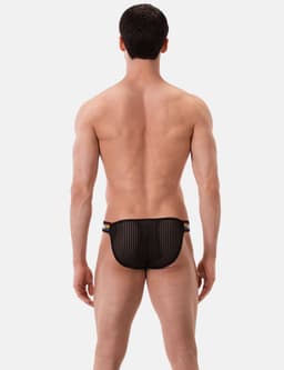 Barcode Berlin Pride Brief Regiro Black - MAAT S - Erotisch Heren Ondergoed - Slip voor Man - Sexy mannen Slip — thumbnail 4