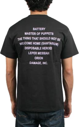 Klassiek Thrash Metal Band T-shirt Zwart — thumbnail 2