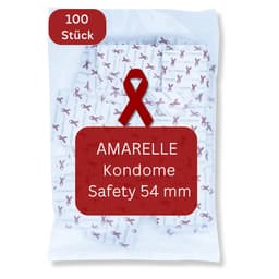 Amarelle Safety Red Ribbon condooms - maat 54 (100 condooms) — thumbnail 1