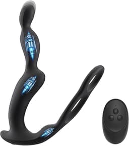 Ynkkvre - Anal Vibrator - Mannen - 10 Vibratiemodi - 3 Motoren - Prostaatstimulatie - Met afstandsbediening - Dildo en Buttplug — thumbnail 1