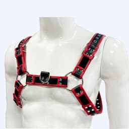 Verstelbare Borst Harnas voor Heren - Punk Stijl PU Leer Body Harness — thumbnail 2
