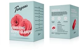 Teazers - Vibrating Nipple Clamps - Rood — thumbnail 2