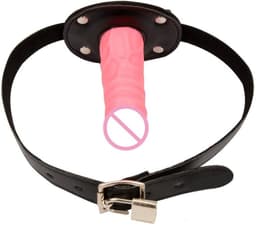 Gag penis - Mondknevel - BDSM - Verstelbaar - 12CM - Roze — thumbnail 1