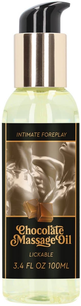 Pharmquests by Shots Massageolie - Chocolade - 3 fl oz / 100 ml - Bruin — afbeelding 1