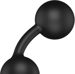EXCITE Medium Silicone Anal Beads - Black — thumbnail 3