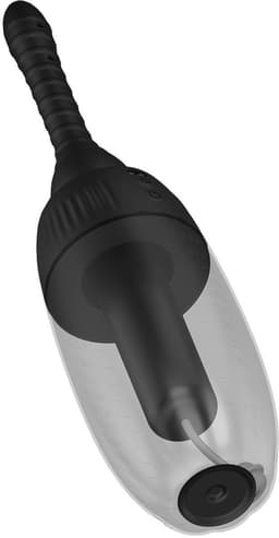 Nexus Automatic Rotating 360° Anal Douche - Zwart - 600 ml - 3 Rotatiemodi - 3 Spraystanden - IPX7 Waterdicht - USB Oplaadbaar - Afstandsbediening 8 Meter - 30 min Gebruikstijd - Ergonomische Handgreep - Reinigingsdouche - Roterende Kop — thumbnail 3