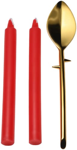 XR Brands Drip Sensation - Lepel en Drip Kaars Set - Rood — thumbnail 1