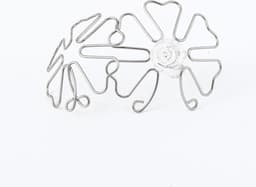 Tepelklemmen bloem zilver — thumbnail 2