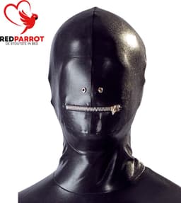 Volledige latex bodysuit mannen - Masker - Rits bij mond - BDSM — thumbnail 4