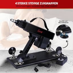 LoveVlijt - Seksmachine - Penetratie - Inclusief 2 Dildo's En Vele Extra's - Discreet - Penetratie - Neukmachine - Seks Fuck Machine - Clitoris Gspot Stimulator - Voor Mannen En Vrouwen - Talloze Standjes - Krachtige Erotische Seksmachine — thumbnail 3