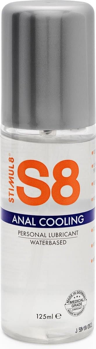 Stimul8 S8 - S8 WB Cooling Anal Lube 125ml - Lubricants Cooling Koelend 125 — afbeelding 1