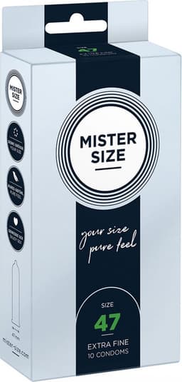 MISTER SIZE 47 Ultra Dunne XS condooms 10 stuks (verkrijgbaar in 7 maten) — thumbnail 1