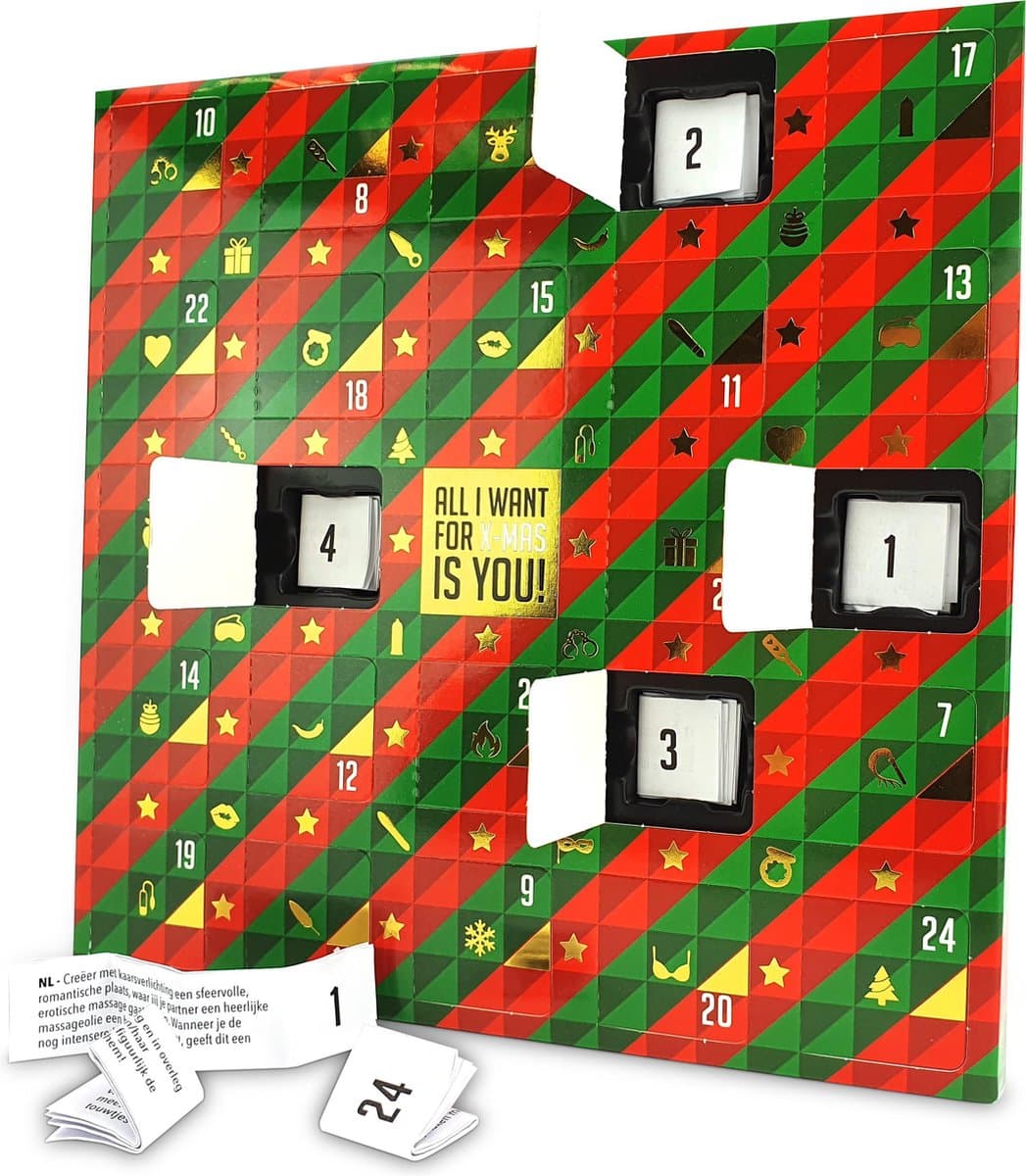 Tease & Please Adventskalender - Erotische geschenkset - Rood — afbeelding 1