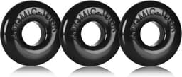 Oxballs - Ringer of Do-Nut 1 3-pack Zwart — thumbnail 1