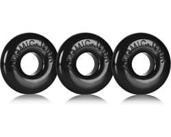 Oxballs - Ringer of Do-Nut 1 3-pack Zwart