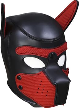 Banoch - Lindo Perrito Rojo Neoprene - honden masker puppy play rood neopreen — thumbnail 1