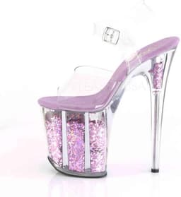 Pleaser - FLAMINGO-800-20 Plateau Laarzen, Paaldans schoenen - Paaldans schoenen - 38 Shoes - Zwart — thumbnail 4