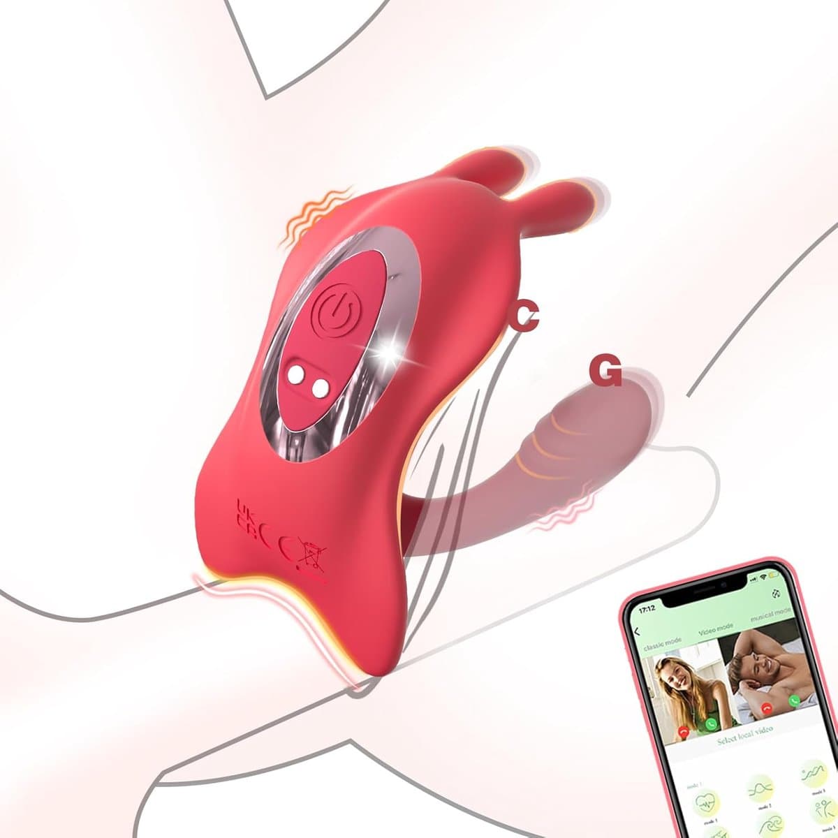 Orgazmate Vibi Vibrators voor Vrouwen - Sex Toys voor Koppels - Clitoris Stimulator - 9 Vibratiestanden - Vibreert op Muziek - Met App Control — afbeelding 1
