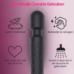 Loiss - Paars - Personal Massager & Magic Wand Vibrator - G Spot Vibrator & Clitoris Stimulator - Stille Vibrators voor Vrouwen – Sex Toys ook voor Koppels - Erotiek — thumbnail 2