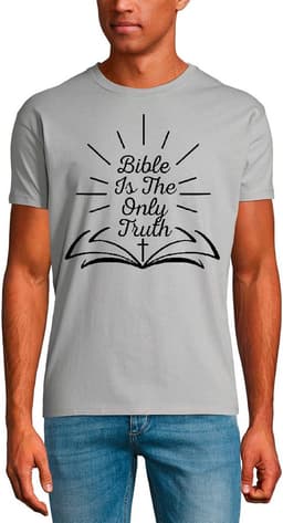 Heren T-shirt met Inspirerende Bijbeltekst: Hij Geneest Het Gebroken Hart — thumbnail 1