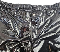 BamBella ® - Shorts - Maat l/XL - Datex Zwart korte broek SM kleding BDSM erotische heren kleding — thumbnail 2
