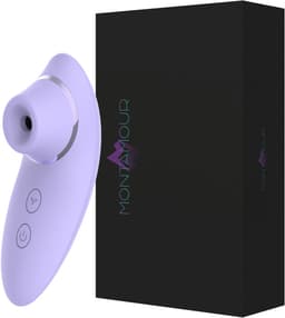 MontAmour Melody – Luchtdruk Vibrator voor Vrouwen – Clitoris Stimulator – 10 Standen – Drukgolf Vibrator – Oplaadbaar – Veilig - Waterdicht – Siliconen – Sex Toys voor Vrouwen – Vibrators voor Vrouwen - Clitoris Zuiger - Zuigvibrator - Lila - Paars — thumbnail 1