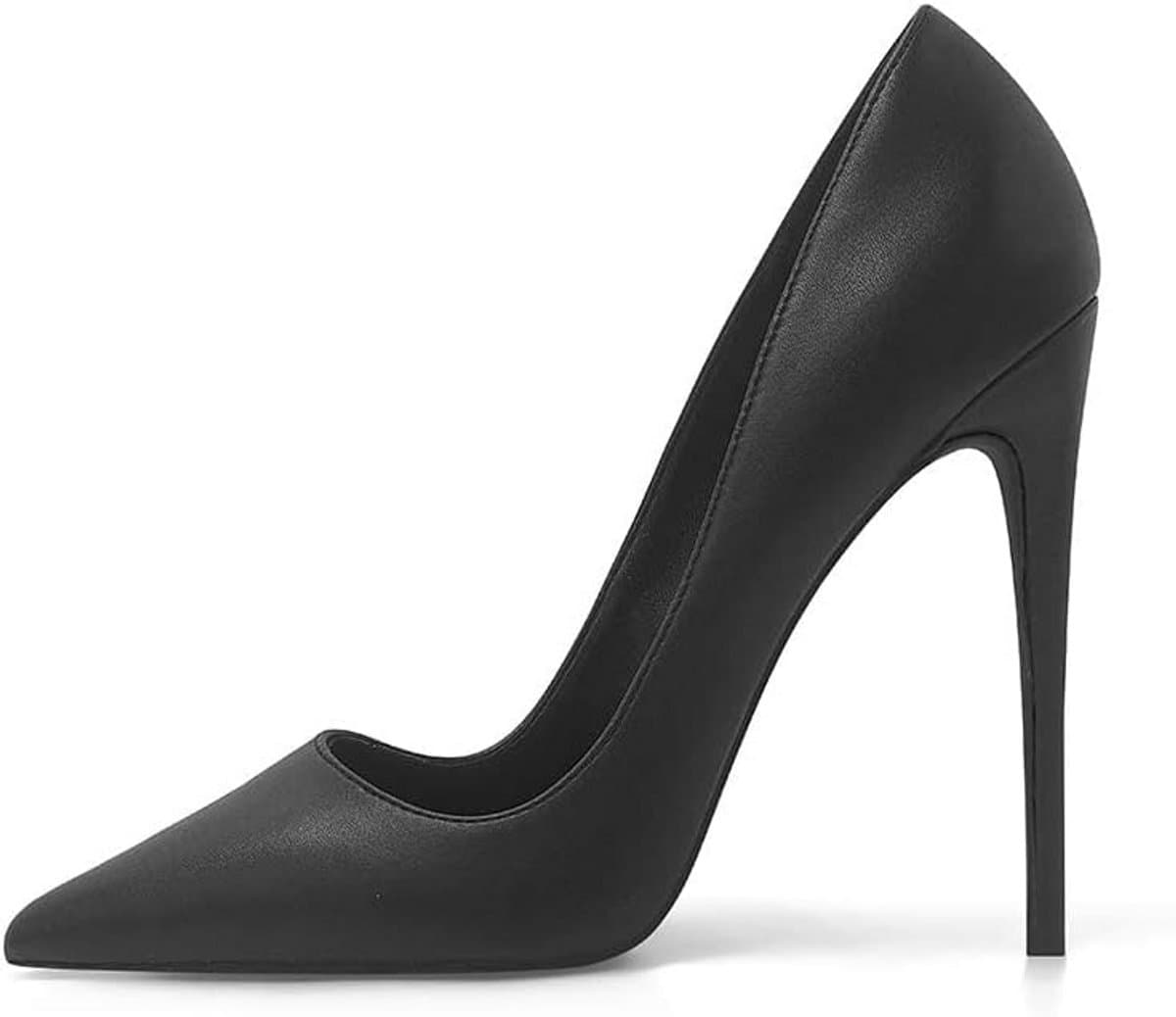 Dames Pumps met Spitse Teen en Naaldhak 12 cm - Elegante Hoge Hakken in Matleer - Meerdere Kleuren — afbeelding 1