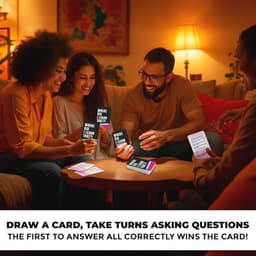 Trivia-spel voor volwassenen met 500 vragen - Leuke trivia-kaarten voor families en vrienden - Geweldige bordspellen voor feestjes — thumbnail 3