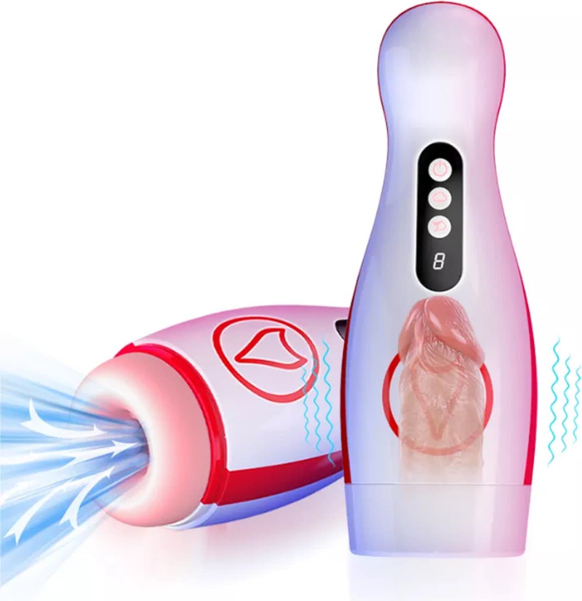 TipsToys Pocket Pussy Masturbator - Mannen Vibrator Sex Toys — afbeelding 1