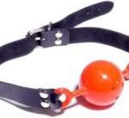 Bossoftoys - Ball Gag - verstelbaar - breathable - attractive colour window box - red - 61-00032 — thumbnail 3