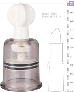EasyToys - Tepelzuigers Medium - Tepelzuigers Set voor Mannen en Vrouwen - BDSM - Sex Toys voor Vrouwen - Seksspeeltjes - Clitoris Stimulator - 2 stuks - Transparant — thumbnail 4
