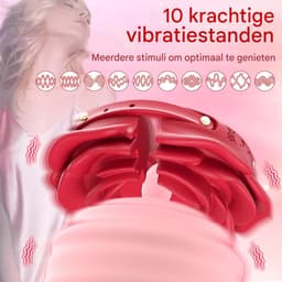 Vitdipy - Vibrerende Tepelklemmen - 2 Stuks - 10 Vibratie Standen - Afstandsbediening - Tepelvibrator - Borst - Draadloos - Rood — thumbnail 2
