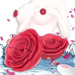 Vitdipy - Vibrerende Tepelklemmen - 2 Stuks - 10 Vibratie Standen - Afstandsbediening - Tepelvibrator - Borst - Draadloos - Rood — thumbnail 1