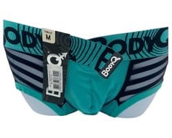 BodyQ Sexy Heren Boxershort – Aqua met Net Zwart – Erotische Herenlingerie – Maat L