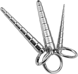 Roestvrijstalen urethrale dilatator met verwijderbare ring, penisplug, mannelijk product voor volwassenen, mannelijk metalen urethraal speeltje (groot) — thumbnail 3