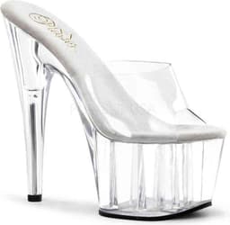 Pleaser - ADORE-701 Muiltjes - Paaldans schoenen - 42 Shoes - Transparant — thumbnail 1