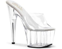 Pleaser - ADORE-701 Muiltjes - Paaldans schoenen - 42 Shoes - Transparant