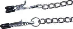 Sextreme – Metalen Schakel Harnas met 4 Klemmen voor Tepels en Schaamlippen  – Zilver — thumbnail 2