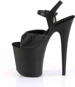 Pleaser - FLAMINGO-808LG Sandaal met enkelband, Paaldans schoenen - Paaldans schoenen - 35 Shoes - Goudkleurig/Transparant — thumbnail 4
