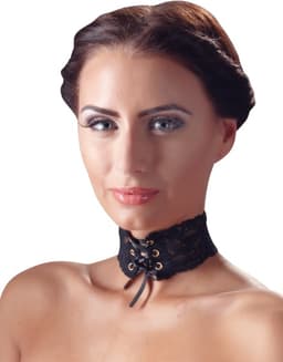 Zwarte choker van kant — thumbnail 2